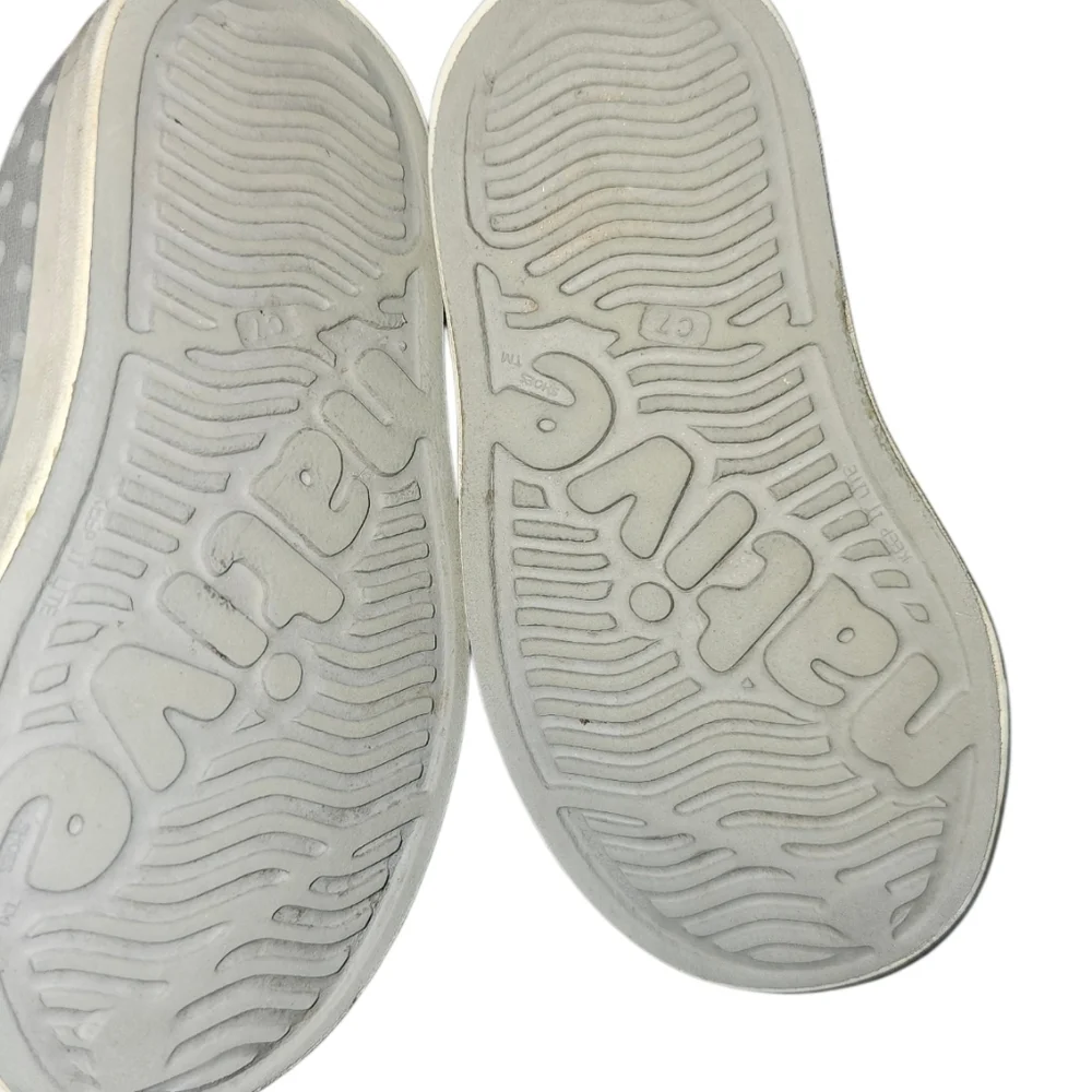 Native Kids Water Shoe Slip-On in Gray with White Toecaps